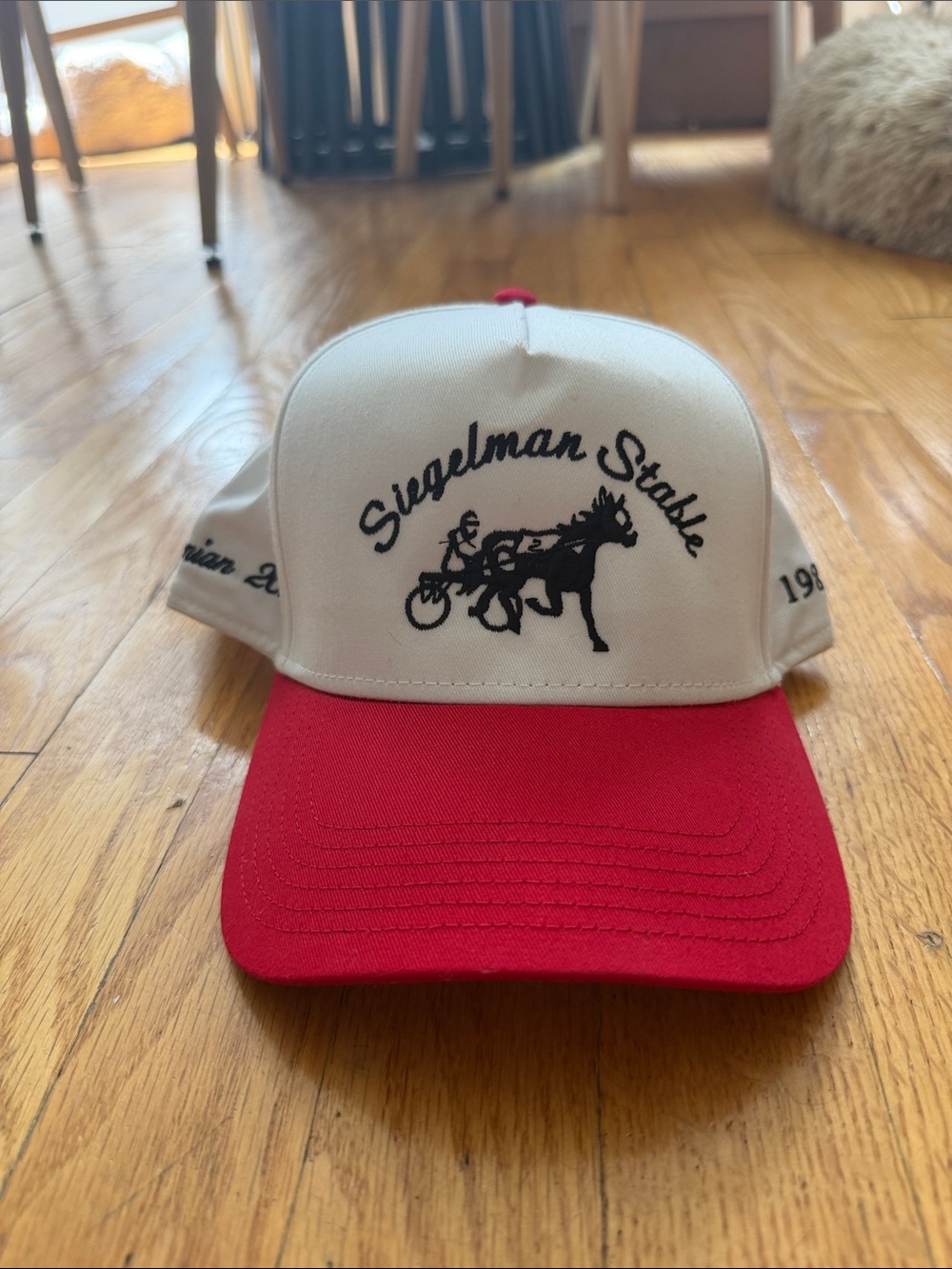 Siegelman Stable Two-Tone Red and White Trucker Hat
